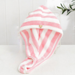 1 tk mikrokiust tugeva imavusega mikrokiust kuiva juukser&auml;tikuga kiirelt kuivav triibuline du&scaron;im&uuml;ts sinine