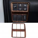 Auto Interj&ouml;&ouml;r Virsikupuidu Tekstuuriga Sisemine Uksek&auml;epideme Kaunistusraam Auto Kujundus Honda CRV CR-V 2017 2018 jaoks Wood ColorccY