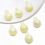 5/10 tk akr&uuml;&uuml;lhelmed v&auml;rvilised rippuvad helmed meisterdamiseks kaelakee k&auml;ev&otilde;ru k&otilde;rvar&otilde;nga ehete valmistamiseks 5pcs kollane