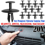 20X kaitseraua rattakaare pritsmekaitseklambrid 6997T2 699783 Peugeot 206 207 307 308 3008 Citroen C2 C3 C4 C6 C8 Fiat Scudo Ulysse jaoks