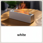 7 v&auml;rvi leeklamp &otilde;huniisutaja aroomiteraapia difuusor USB ultraheli k&uuml;lma udu pihusti eeterlik &otilde;li hajuti niisutaja A- white