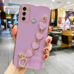 Plating Love Heart k&auml;ev&otilde;ru &uuml;mbris Motorola Moto G60 G20 G30 G50 4g 5g G22 E20 G10 G52 G8 G9 E7 Power Play Plus ketikatte jaoks Moto G22