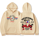 Jaapani Anime Akira Neo Tokyo Huppar Shotaro Kaneda Prindiga Hupparid Manga Harajuku Mood &Uuml;le suurusega Huppariga Dressipluus Streetwear M beige
