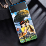 Movil telefoni&uuml;mbris telefonile Samsung Galaxy Z Flip 3 5G Protective Shell Black Cubre Hard Coque Z Flip3 6.7 Kaas Miyazaki Hayao Totoro Samsung Z Flip 3