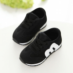 Baby Fashion v&otilde;rk, t&auml;hestik, sport, vabaajajalatsid, hingav ja mugav, poiste ja t&uuml;drukute kingad 21 must