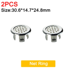 2/4 tk &uuml;mmargune valamu &uuml;levoolukatte kraanikausi segisti auk Trimmi &otilde;&otilde;nes kraanikausi &uuml;levoolur&otilde;ngas k&ouml;&ouml;gi vannitoa kaunistustarvikute jaoks Mesh ring(2PCS)