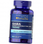GABA, gamma-aminov&otilde;ihape, GABA 750, Puritan's Pride 90 korgid (72367027) 90caps