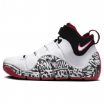 Nike Zoom LeBron 4 Graffiti 2023 Meeste tossud Valge Must &Uuml;likoolipunane DJ4888-100 45