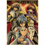Jaapani Anime Plakat Code Geass Lelouch of The Rebellion J&otilde;upaberi Plakat Anime Dekor Elutuba Baar Kohvik Seinakleebis 30x21cm