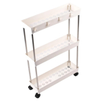 Riiulialus Supretto 3 ratastel riiuliga (8359)