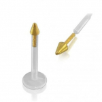 Bio-Plast Labret huule augustamise ehe koonusekujulise peaga 14k kullast