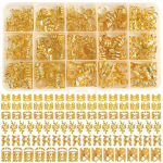 210 tk/karbis punutised juukseaksessuaarid kuldne h&otilde;be Lihtne kasutada vastupidavad metallist helmed juuksekaunistused kaunid punutised h&otilde;be