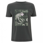 Pixies Monkey Grid Charcoal Unisex T-s&auml;rk S