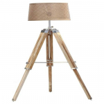 Puidust statiiviga p&otilde;randalamp Nautical Floor kodusisustusvalgusti varjundiga, pirniga