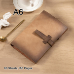 (Logo saab graveerida) A5/A6 &otilde;pilase nahast lahtiste lehtedega vihik, m&auml;rkmik, &auml;rikohtumiste protokollid, p&auml;evik, ainevihik A6 helepruun v&auml;rv