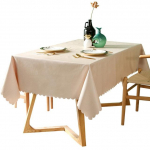 PVC laudlina k&ouml;&ouml;gilaud beež dekoratiivne veekindel &otilde;likindel kaasaegne mood ristk&uuml;likukujuline lauakate Tee laudlina 65x65cm