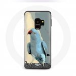 &Uuml;mbris Samsung Galaxy S9 Parakeets Parrots Blue jaoks