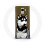&Uuml;mbris Samsung Galaxy A6 2018 Siberian Husky jaoks