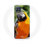 &Uuml;mbris Oppo A93 Macaws Parrot Orange Green jaoks