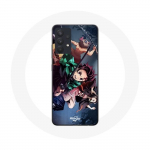 Coque pour Samsung Galaxy A13 5G Tanjiro Nezuko et Inosuke Slayer Kimetsu no Yaiba Manga
