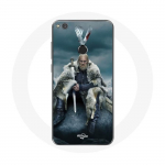 Huawei P8 Lite 2017 Vikings Series 6. hooaja &uuml;mbris Ragnar Lothbroki logo V Sword Grey &auml;hmane taust