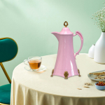 Isoleeritud kohvikannu isolatsiooniga joogijaotur, kahekordse seinaga klaasist termiline lekkekindel 800 ml roosa