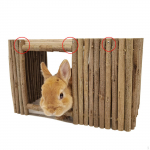 V&auml;ikeloomade peidukoja maja, Merisigude puust peidupesa hamstrile 31.5cmx20.5cmx19cm