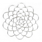 1/3/4 tk lillehoidja roostevabast terasest lilleseade hoidik Korduvkasutatav lilleseade kodu jaoks B