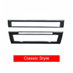 2TK s&uuml;sinikkiust auto CD juhtpaneeli raami kaunistuskleebised Auto Styling Interj&ouml;&ouml;ri tarvikud BMW F10 5. seeriale 2011-17 3 Color Style