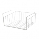 Riiulialuse korvi sisseehitatud paks sepistatud lauakapp magamistoa rippuv riiul S valge