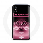 Coque pour Iphone XS Max Wallpaper diamante Blackpink Kpop Logo Rose - Maniacase