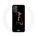 Coque pour Samsung Galaxy A23 4G One Piece Manga Anime Luffy Fond Noir - Maniacase