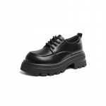 Naiste kingad Kevad uued n&ouml;&ouml;riga p&uuml;ksid Mitmek&uuml;lgsed Preppy Style Naiste kingad Platvormiga nahast kingad 35 must