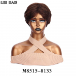 MISS WIG s&uuml;nteetilised naiste segatud hallid mustad l&uuml;hikesed parukad Naturaalsetest juustest parukad Kuumakindel juuste parukas naistele igap&auml;evaseks kasutamiseks 25cm