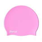 Silikoonist ujumisbasseini m&uuml;ts Beanie m&uuml;ts Pehme k&otilde;rge elastsusega kulumiskindel &uuml;hev&auml;rviline k&otilde;rvakaitse pikkade juustega ujumism&uuml;ts t&auml;iskasvanutele roosa