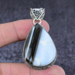 Natural Owyhee Opal Gemstone Handmade 925 Sterling Silver Pendant 2.25 d9d91
