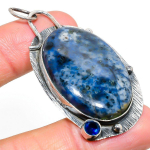 Natural Sodalite, Topaz Gemstone 925 Sterling Silver Gift Pendant 2.44 z7j52