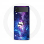 Coque - Maniacase - Samsung Galaxy Z Flip3 - Nike logo blanc - Silicone - Souple must