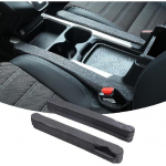 Car Seat Gap Filler Pad,2 Pcs Pu Leather Universal for Car SUV Truck to Fill The Gap Between Console and Seat,Prevent Small Objects from Beige1