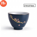 Indigo k&auml;sitsi valmistatud teetass Home Personal Master Cup k&auml;sitsi maalitud joogin&otilde;ud 60ml