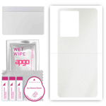 apgo Protective Skin Sticker for the back compatible with Infinix Note 12 India, Wrap Film, Foil, Vinyl - Pattern Matte Transparent