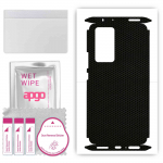 apgo Protective Skin Sticker for the back+sides compatible with Xiaomi 12 Pro, Full Wrap Film, Foil, Vinyl - Pattern Matrix
