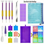 Teemantmaalimise teemantmaalimise tarvikute komplekt teemantkunsti kividest ehtehelmestega kasutamiseks