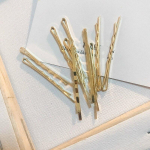 10 tk/komplekt Kuldne juukseklamber Naistele T&uuml;drukutele Moodne juuksen&otilde;el Stiil Aksessuaarid Salong N&auml;htamatu Retro metallist juukseklamber