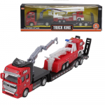 1/50 Veoauto Lapsed Tagasit&otilde;mmatav Veoauto Veoauto Ehitusveoauto M&auml;nguasjad T&otilde;mba K&uuml;tuses&uuml;steemi Osad Sisep&otilde;lemismootorid ja Osad Lastele 1/50Size:33*7*5cm,Trailer punane