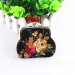 Naiste Lady Retro Vintage Flower v&auml;ike rahakott Hasp rahakott Sidurikott One size must