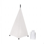 DJ Light Speaker Stand Cover Height Adjustable with Storage Bag Convenient to Use Tripod Skirt Black 2 Side