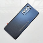Tagaklaasi kate Oppo Find X3 Neo tagaukse akule, tagumine korpuse kate CPH2207 koos kaameraklaasiga Starlight Black