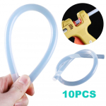 Kuumsulav liimipulk k&otilde;rge temperatuuri suhtes vastupidavad l&auml;bipaistvad pulgad k&auml;sitsi valmistatud k&otilde;rge kleepumisega isetegemise t&ouml;&ouml;riist 7x150 mm 5/10 tk 10Pcs