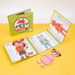 V&auml;ikelapse Inimkeha Organid Lihased Skelett Tunnetus Magnetm&otilde;istatus Interaktiivne m&auml;nguasi Montessori h&otilde;ivatud raamat Eelkooliealine sensoorne m&auml;nguasi